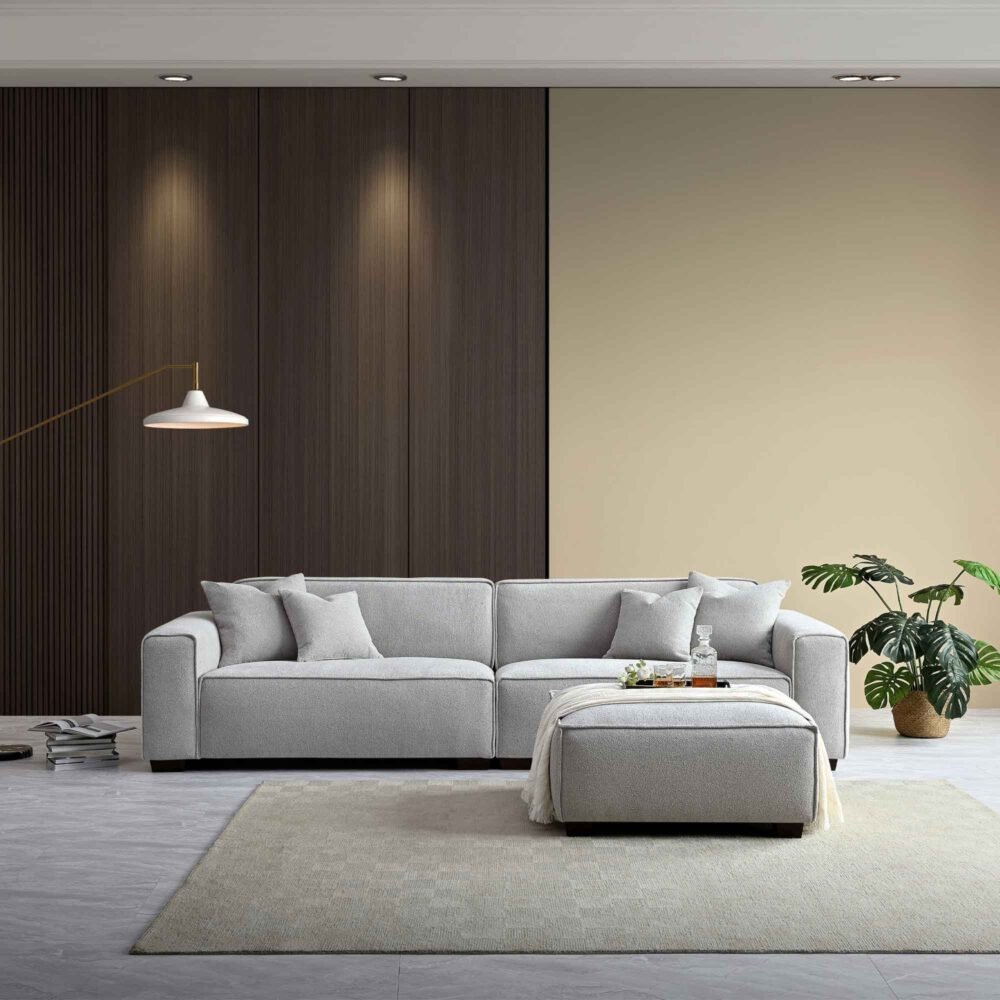 3 Piece Sofa with Chaise - Aluxo