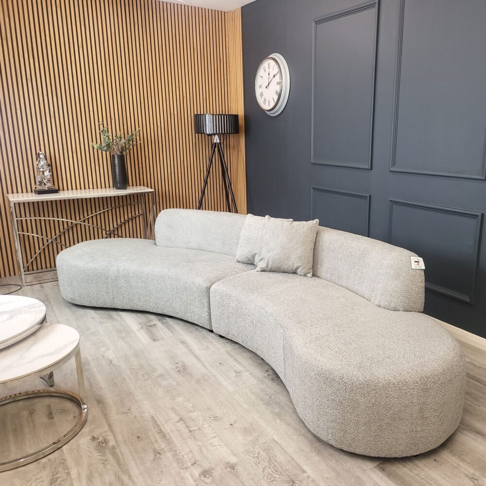 Curved Boucle Sofa - Miami