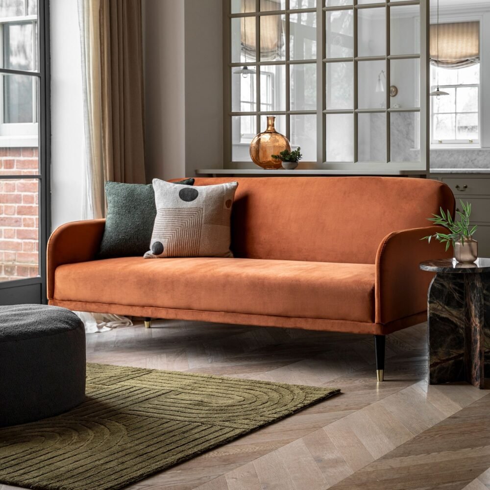 2 Seater Velvet Couch
