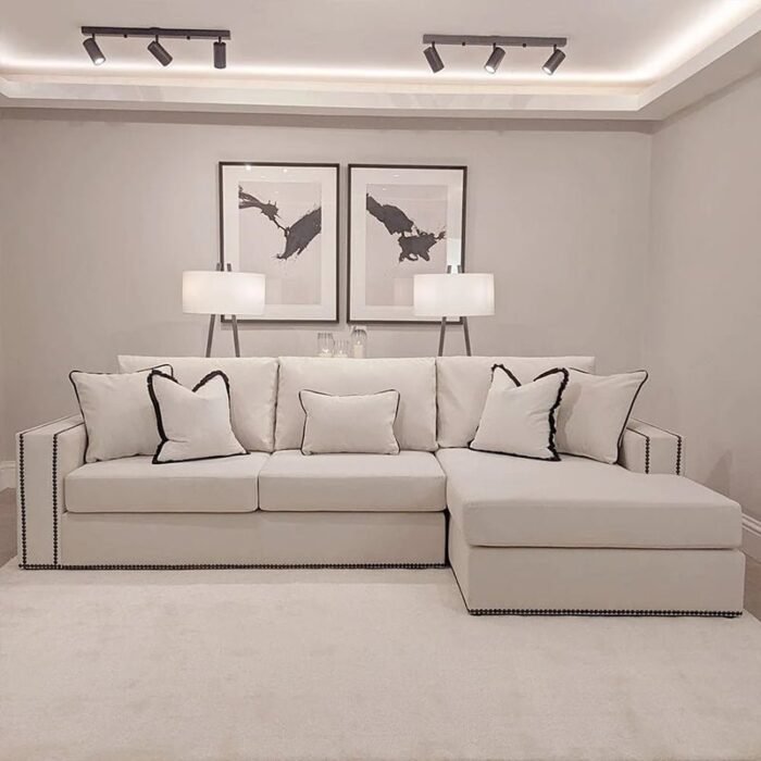 L Shaped Fabric Sofa