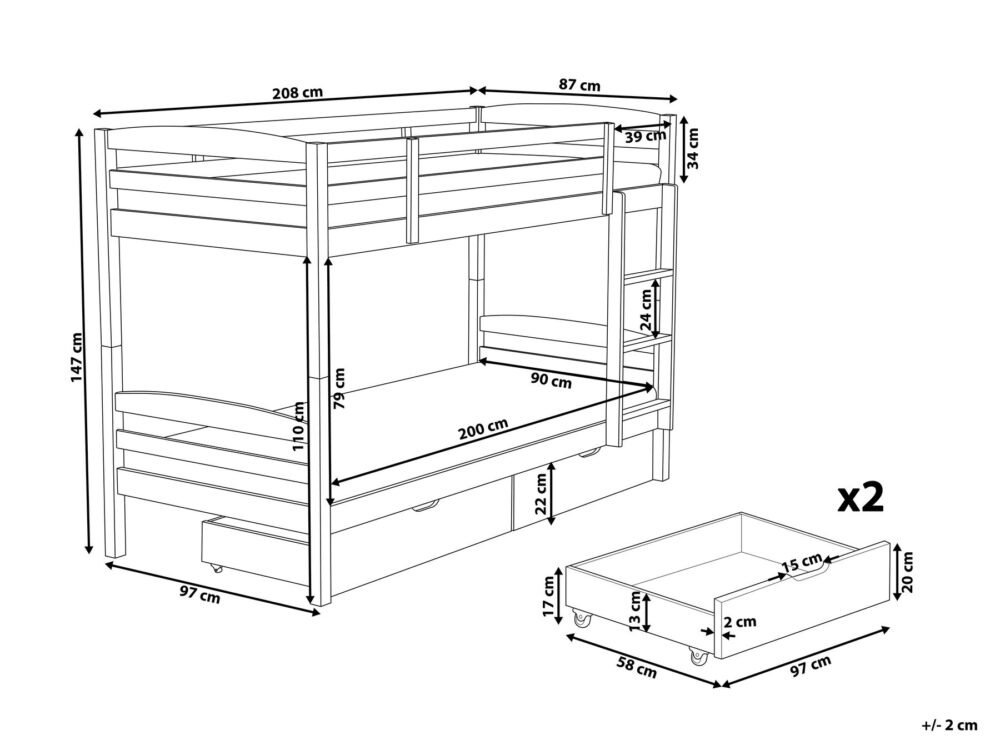 Bunk Bed with Drawers - Image 6
